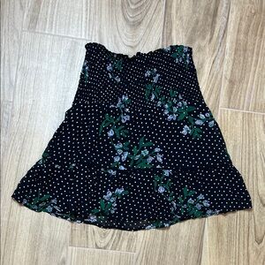 Ganni Rometty Georgette Floral‎ Dotted Mini Skirt